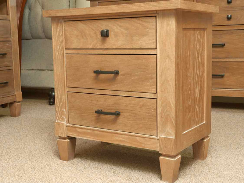 Legacy Classic Weathered Oak 3 Drawer  Nightstand