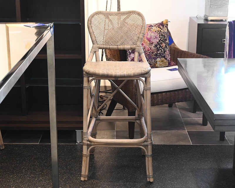 Pair of Wicker Bar Stools