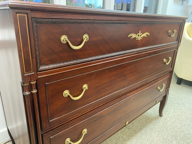 Northern Furniture Co Three Drawer Mahogany Dresser