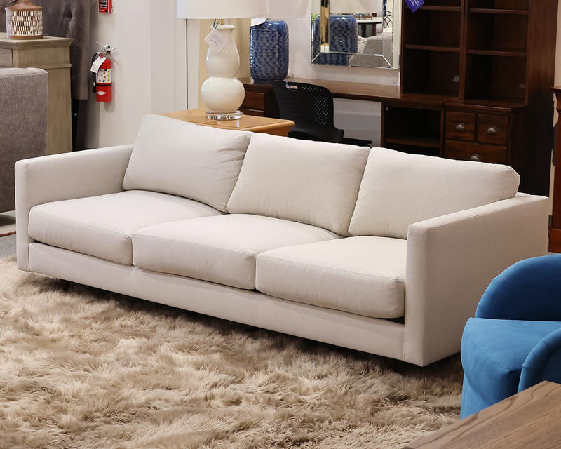 Thayer Coggin 'Get Down' Sofa in Light Grey Heather, design by Milo Baughman