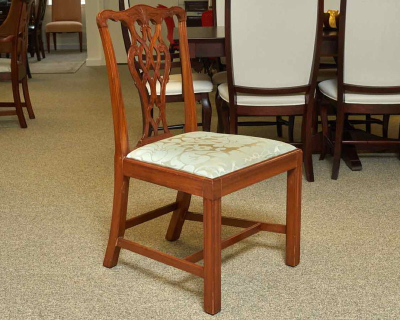 Set of 6 Mahogany Chairs w/ Carved Detailing