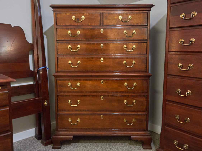 Council Craftsman Inlaid Mahogany Chest