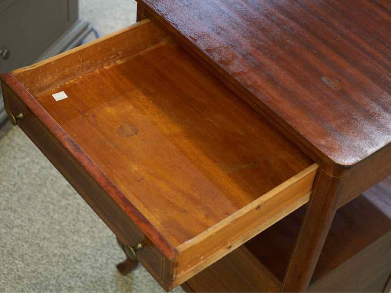 Mahogany Cabriole Leg Nightstand