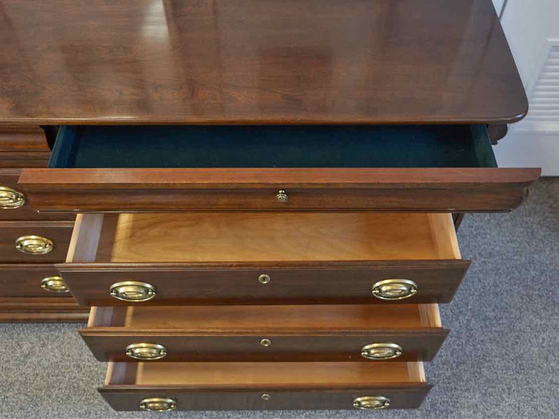 Jamestown Sterling Eight Drawer Mahogany Dresser