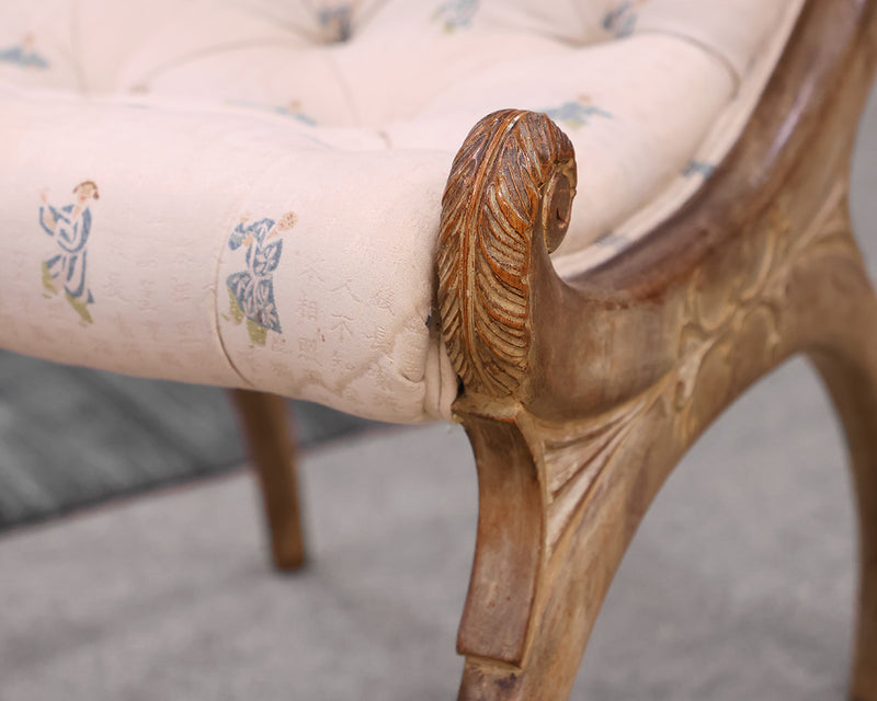 Pair of Vintage Japanese Obi Chairs