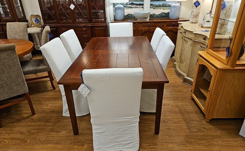 Espresso Cherry Plank Dining Table