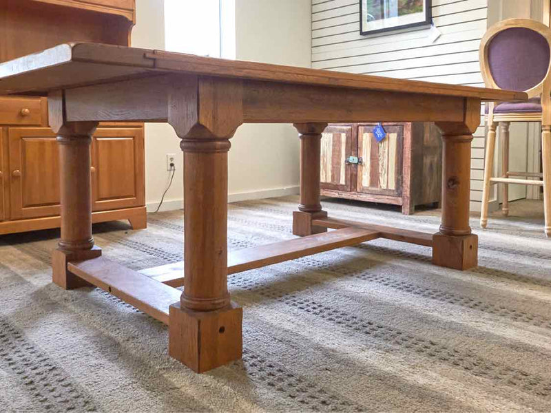 Rustic Plank Top Dining Table