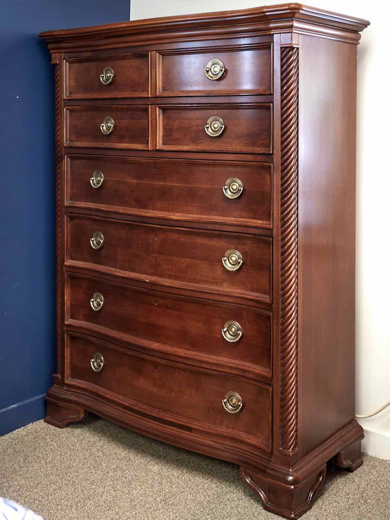 Stanley Cherry Bow Front Chest