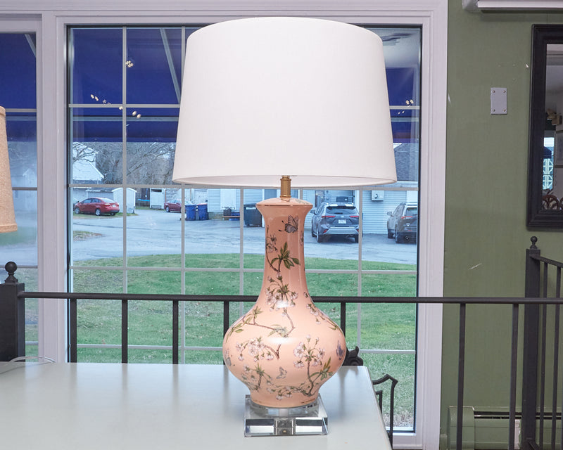 Porcelain Cherry Blossoms Table Lamp