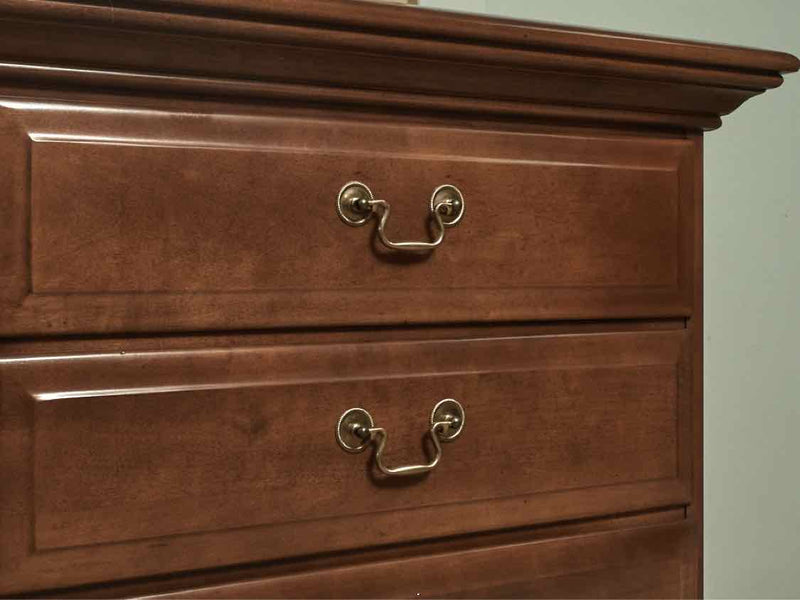 Maple 10 Drawer Dresser With Landscape Mirror