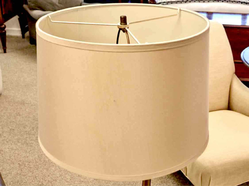 Brass and Marble Swivel Floor Lamp