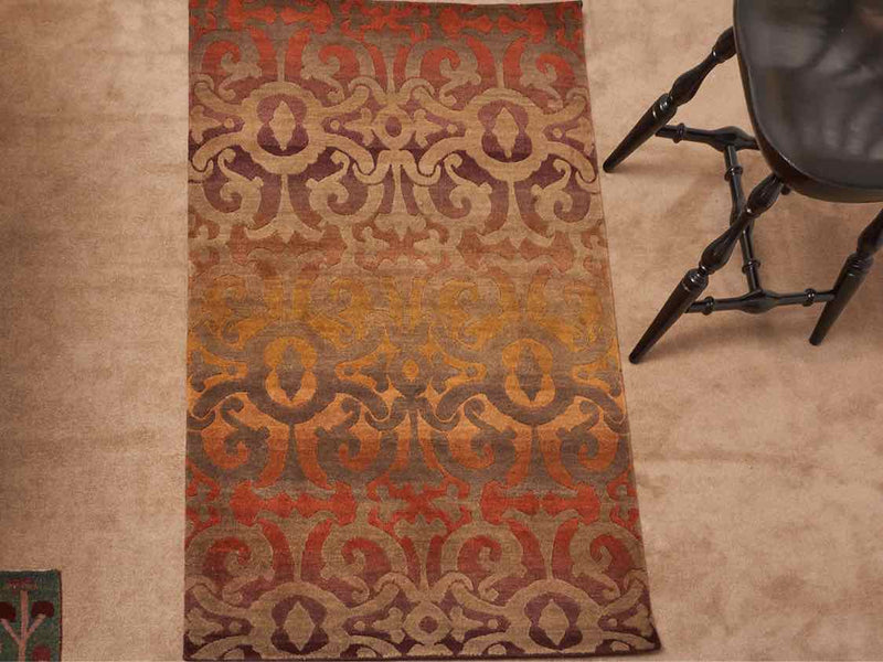 "Medallian" Hand Made  Wool Area  Rug  Made in Nepal