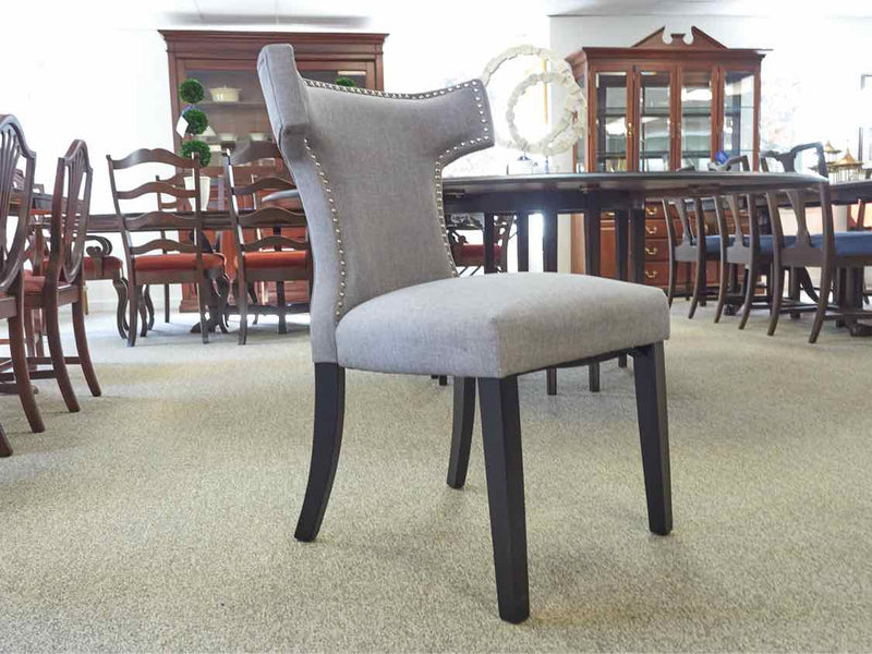 Pair of Contemporary Side Chairs in Grey