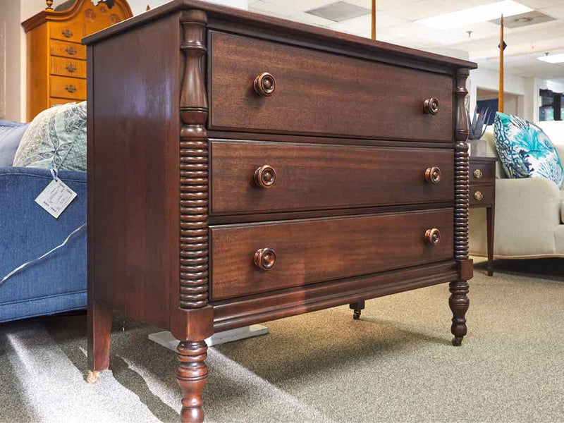 Continental Furniture Solid Mahogany  3 Drawer Dresser