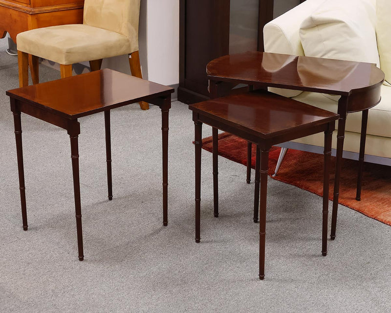 Baker Mahogany Side Nesting Tables