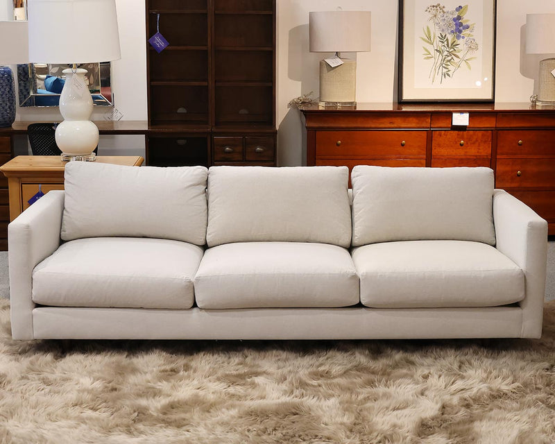 Thayer Coggin 'Get Down' Sofa in Light Grey Heather, design by Milo Baughman