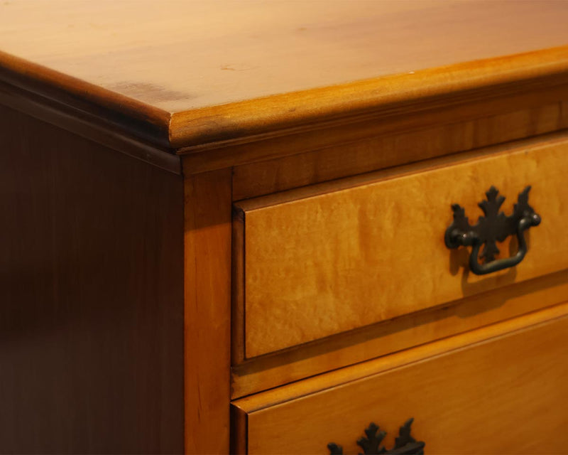 Tiger Maple Queen Anne Highboy Chest