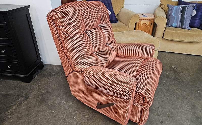 Flexsteel Red Gingham Recliner