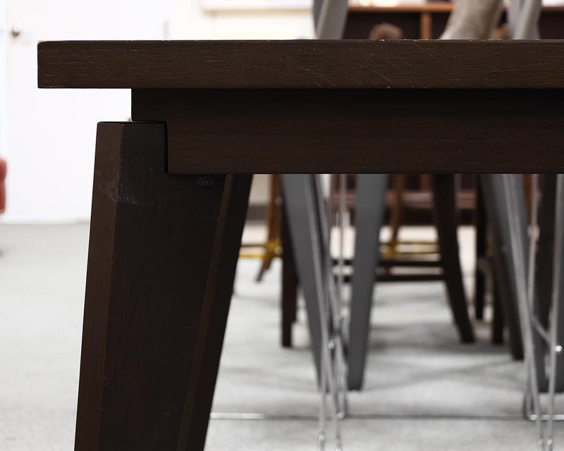 West Elm Dining Table with Butterfly Leaf in Dark Finish