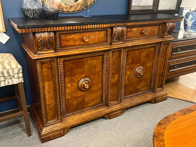 Century Furniture Walnut Sideboard w/ Black Top