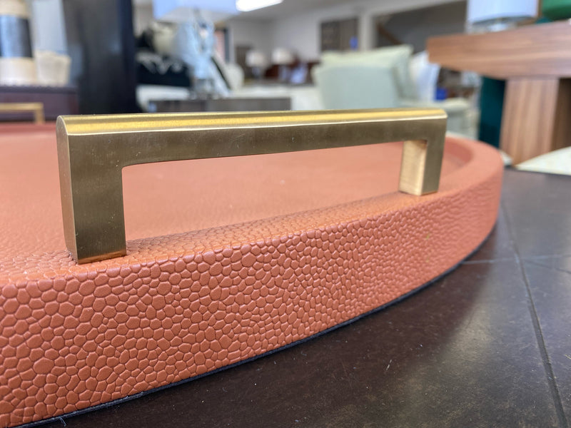 Shagreen Tray - Tangerine