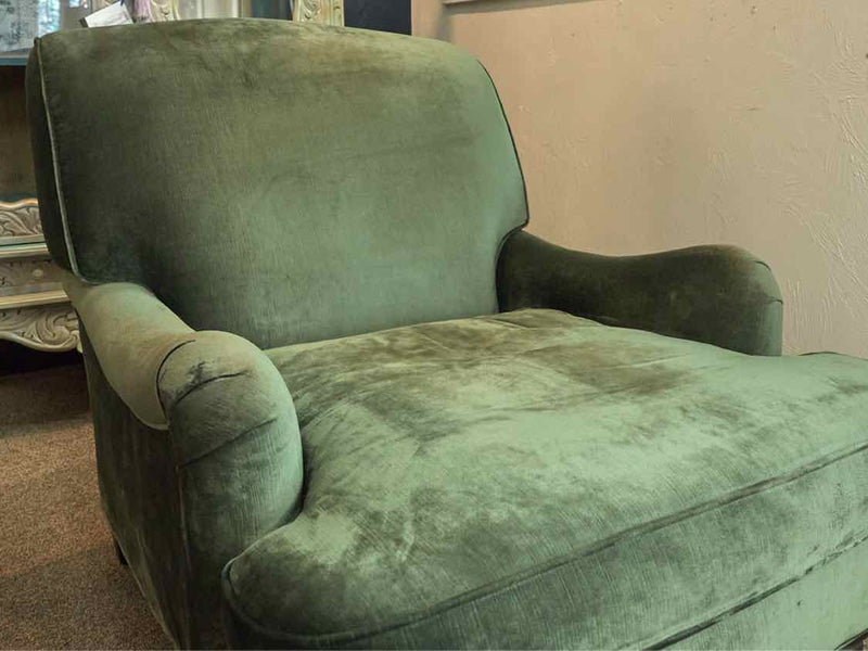 Emerald Green English Roll Arm Chair