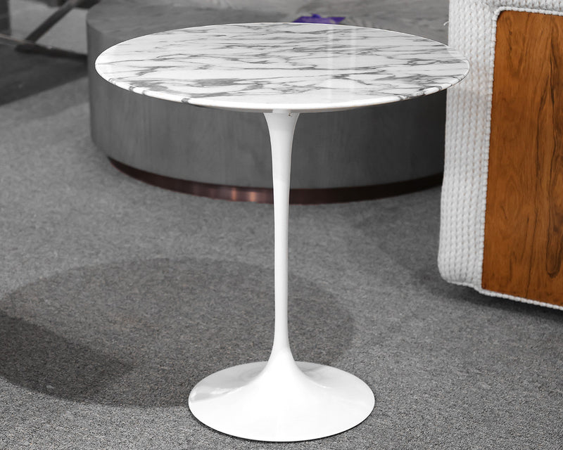 Saarinen Marble Top Tulip Side Table