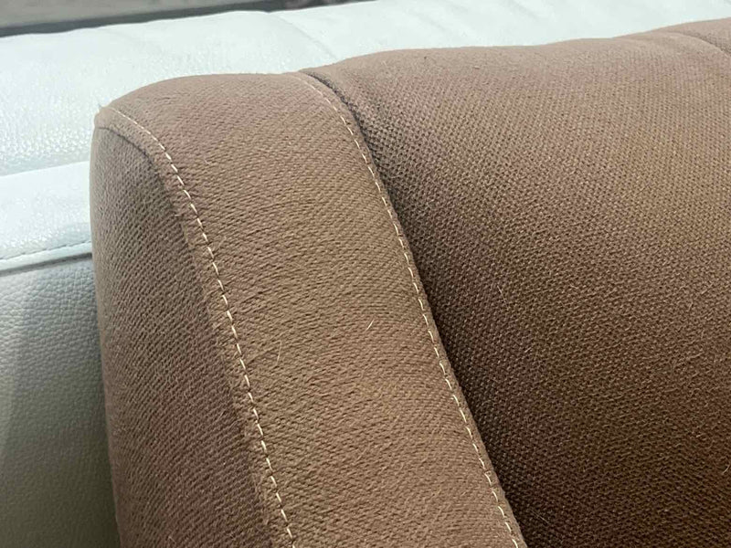 Macy's Brown Tufted Loveseat