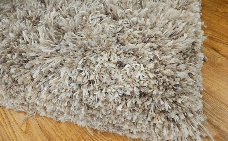 Shag Rug in Gray and Taupe