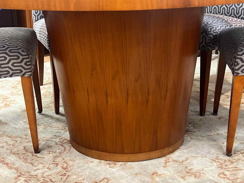 Crate & Barrel Round Cherry Dining Table