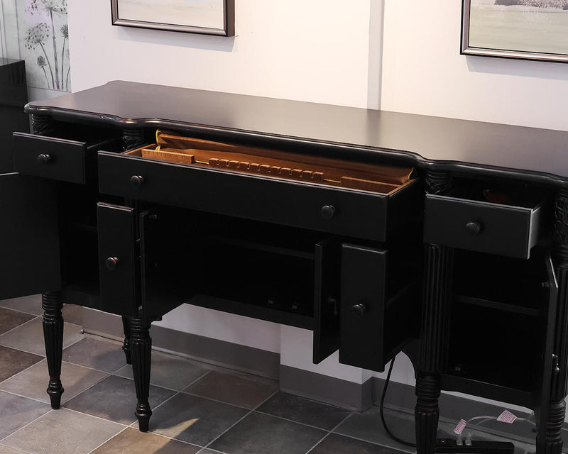 Jaclyn Smith 'Largo' Black Finish  Server with Fluted Legs