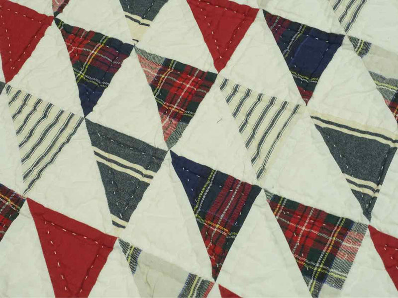 'Nantucket' Plaid Queen Quilt