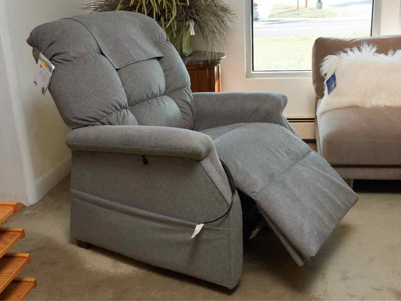 Golden' Cambridge PR401' Sterling Gray Upholstery Power Lift  Recliner