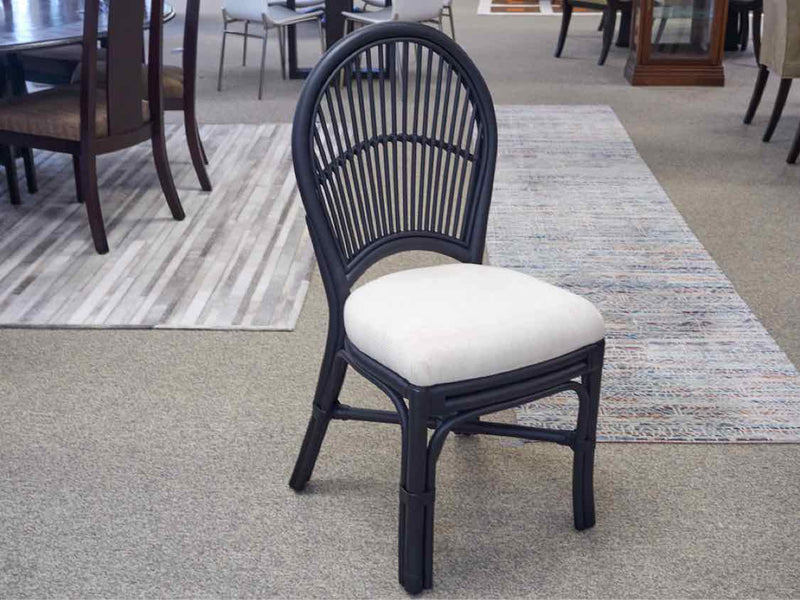 Set of Four King Rattan Dining Chairs