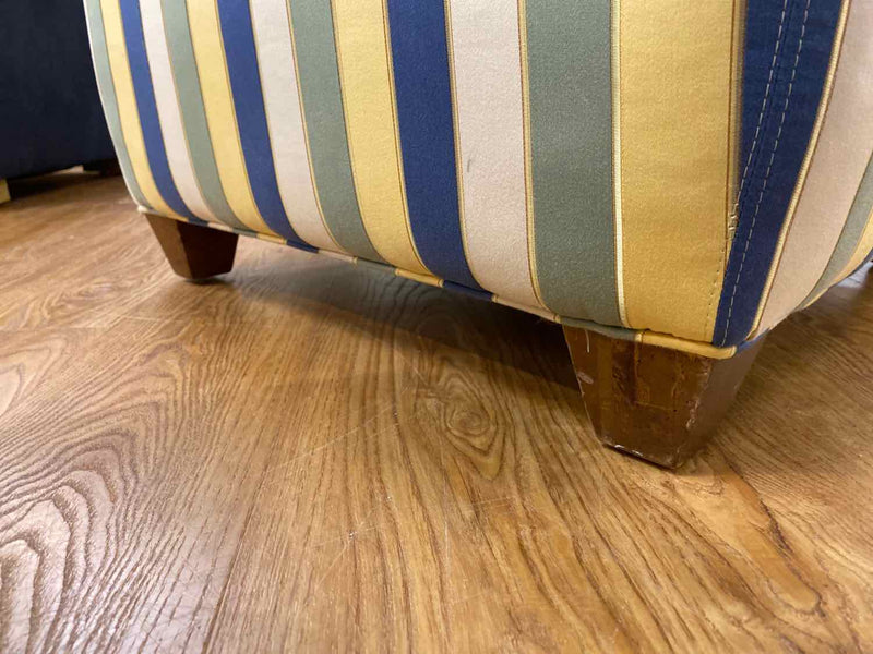 Pair of Striped Slipper Chairs