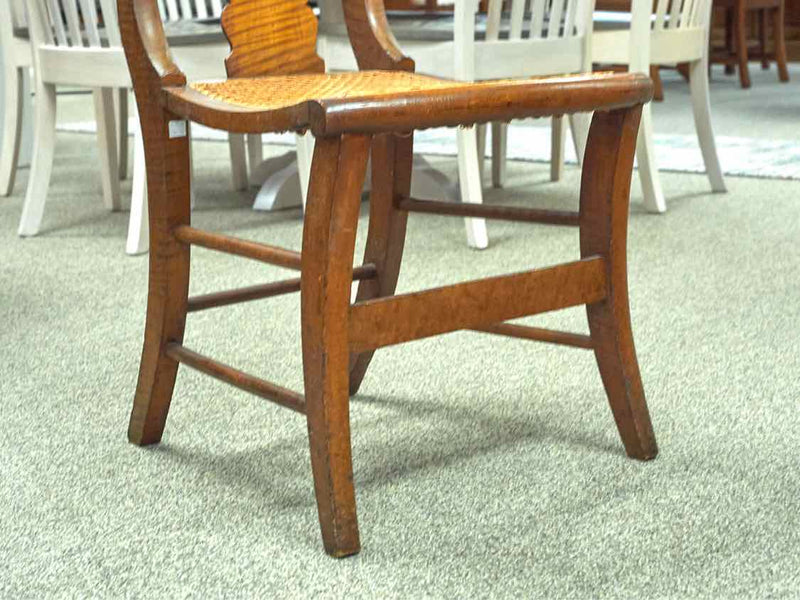 Tiger Maple Splat Back Dining Chair