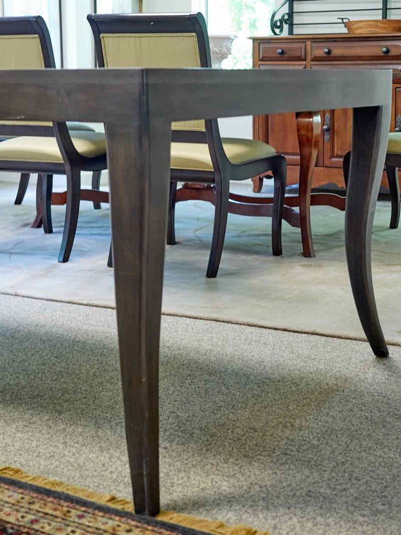 Paris Dining Room Tablein smokey Gray Wood Finish