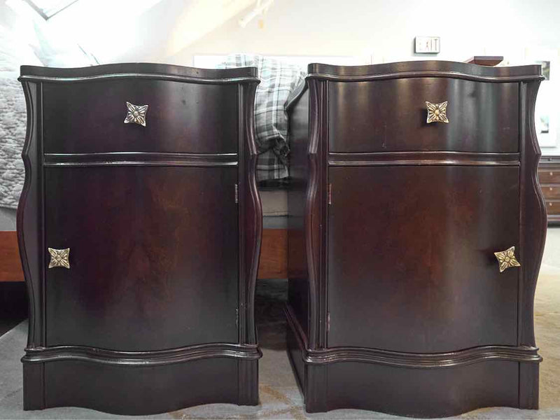 Pair of Regency Style Mahogany Nightstands