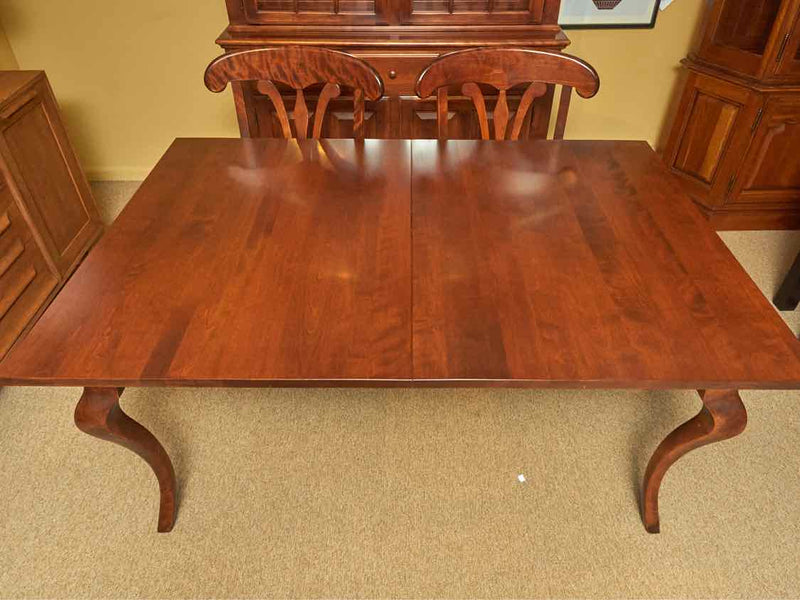 Nichols & Stone Cherry Table 2 Leaves/Pads & 6 Chairs