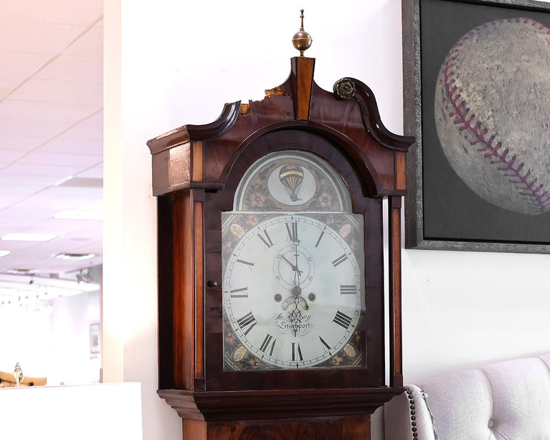 Waring Stockport Grandfather Clock with Hot Air Balloon & Floral Face