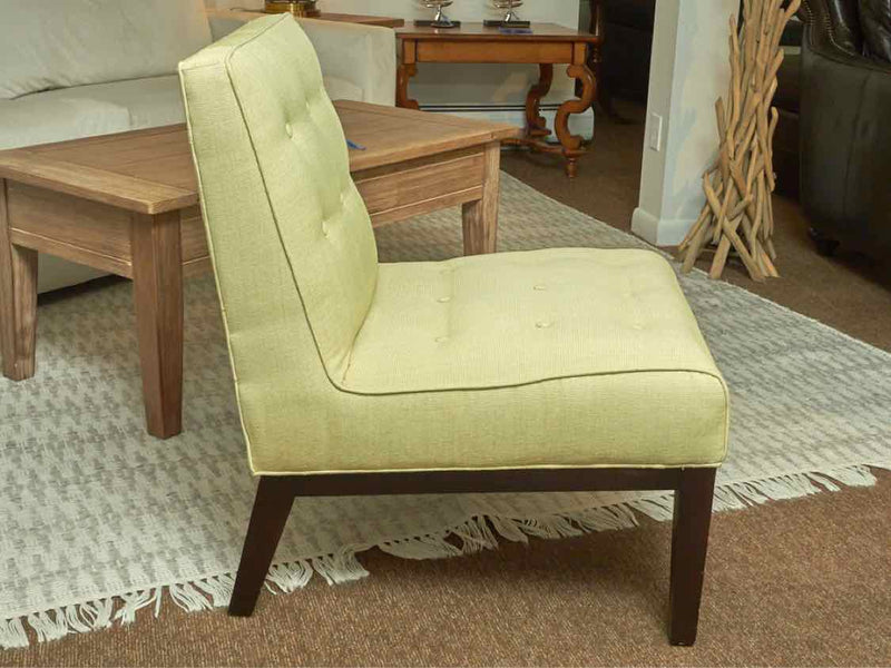 Pair Of Rowe 'Crosby' In 'Lemon Grass Green' Upholstery Accent  Chairs