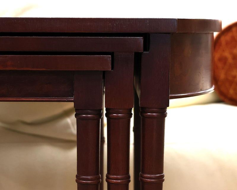 Baker Mahogany Side Nesting Tables