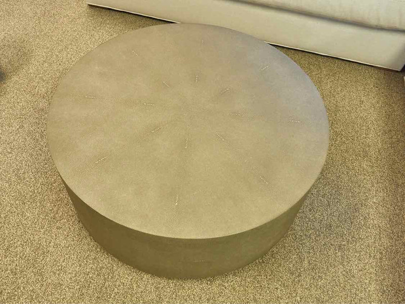 Graydon Shagreen Plinth Round Coffee Table