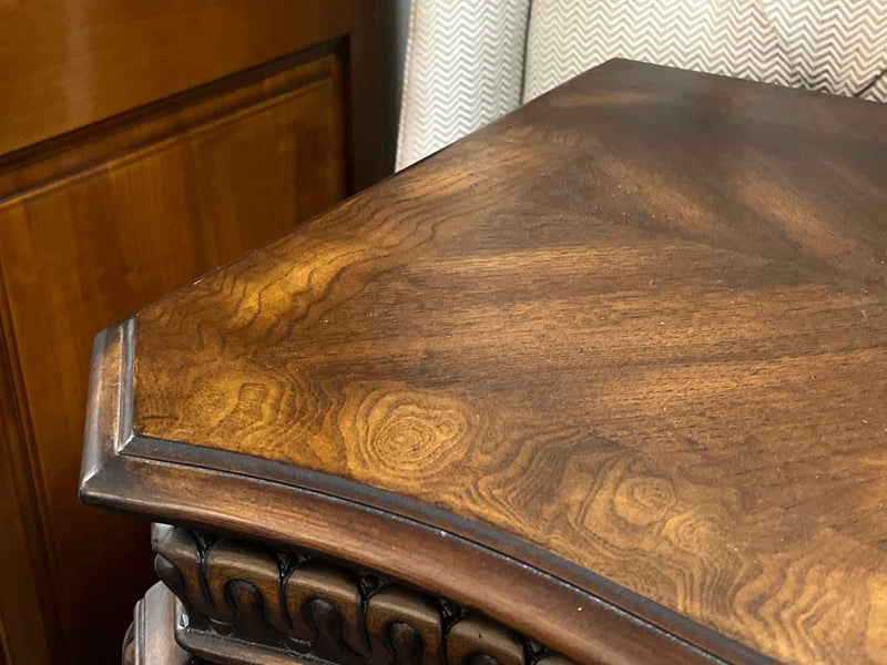 Inlaid Walnut Dresser & Mirror