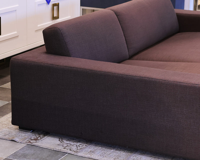 Arketipo Modular Sofa with LAF Chaise in Cocoa Woven