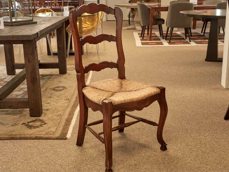 Set of 8 Cherry Ladder Back Dining Chairs