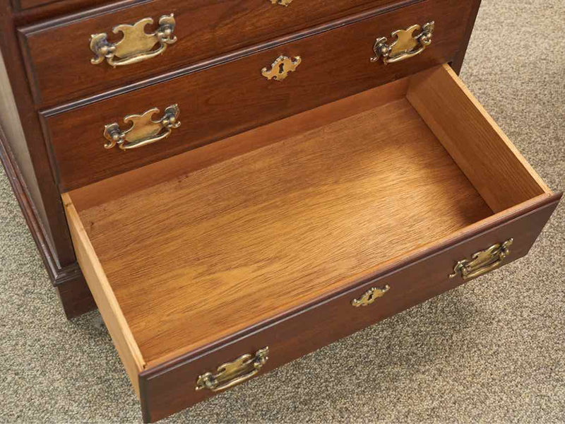 Pennsylvania House Cherry 4 Drawer  Nightstands with Chppendale Brass Handles