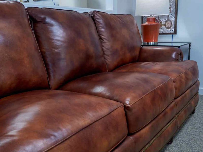 Hancock and Moore Cognac Sauvage Sofa