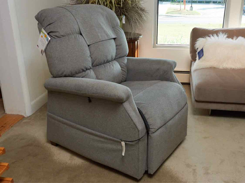 Golden' Cambridge PR401' Sterling Gray Upholstery Power Lift  Recliner