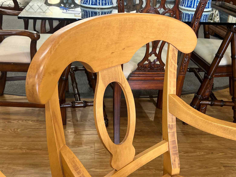 Pair of Pottery Barn 'Napoleon' Dining Chairs